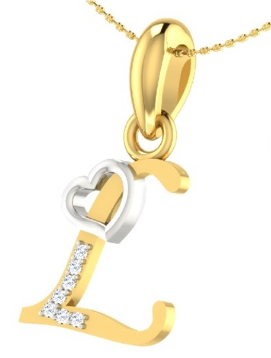 L Inital Pendent